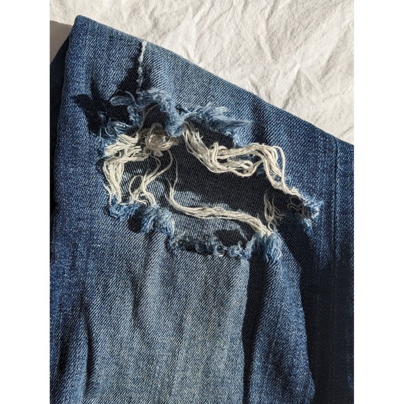 J Brand Jeans Womens 28 Medium Wash Mid Rise Capri Skinny in Misfit Denim Frayed - Picture 5 of 13